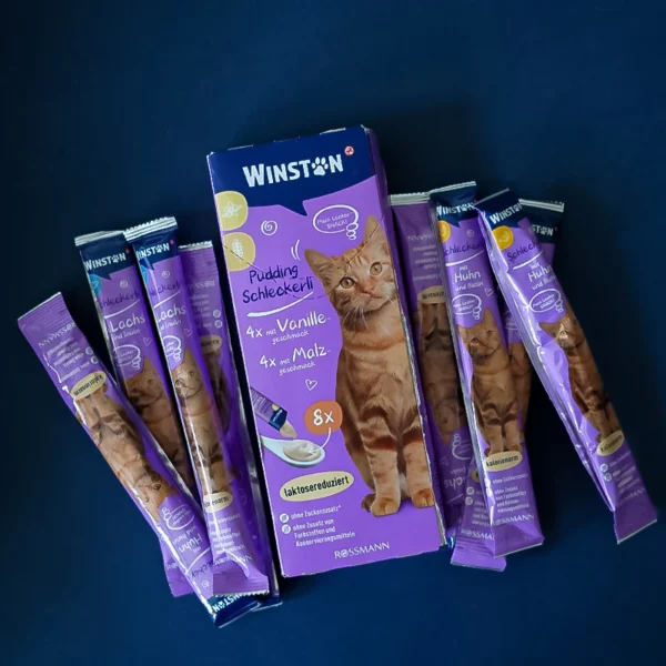 62 - پودینگ تشویقی گربه وینستون مدل Winston Pudding Schleckerli - گلسی پت