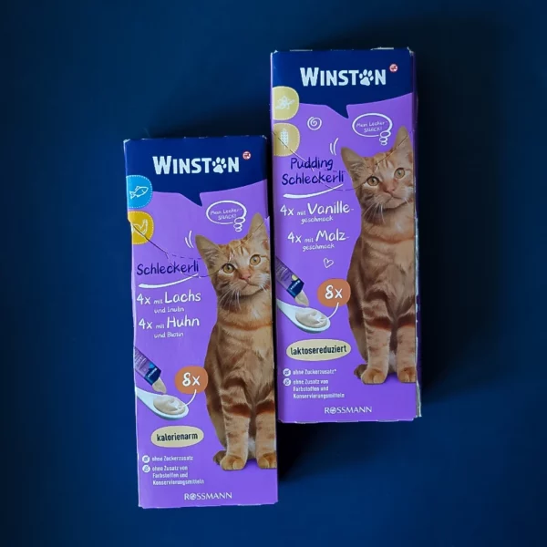 63 - پودینگ تشویقی گربه وینستون مدل Winston Pudding Schleckerli - گلسی پت
