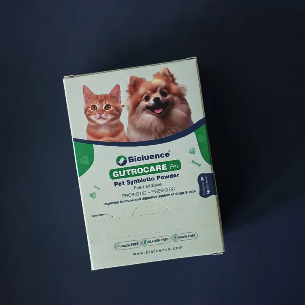 71 - مکمل پروبیوتیک Biofluence Gutrocare Pet | سلامت روده و گوارش حیوانات - گلسی پت